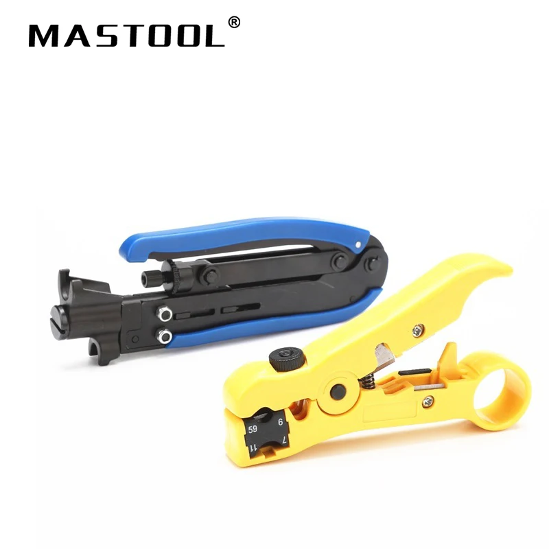 

2 Pcs Automatic Multifunctional Crimping Stripping Cutter F head crimping pliers squeeze Cutter Manual hardware Tool Pliers set