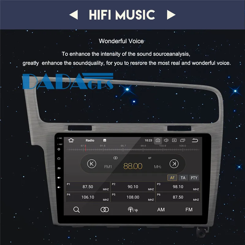 Sale 10.2inch Big Screen Android Car GPS Navigation DVD Player For Volkswagen VW GOLF 7 2013 2014 2015 2016 SATNAV Car Stereo FreeMap 6