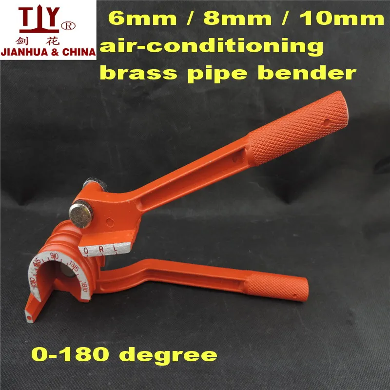 Cintreuse de tuyaux manuelle 3-en-1 6mm 8mm 10mm Outils de plomberie Outil /à main en alliage daluminium Tuyau de cuivre Cintreuse-Rouge-1 taille