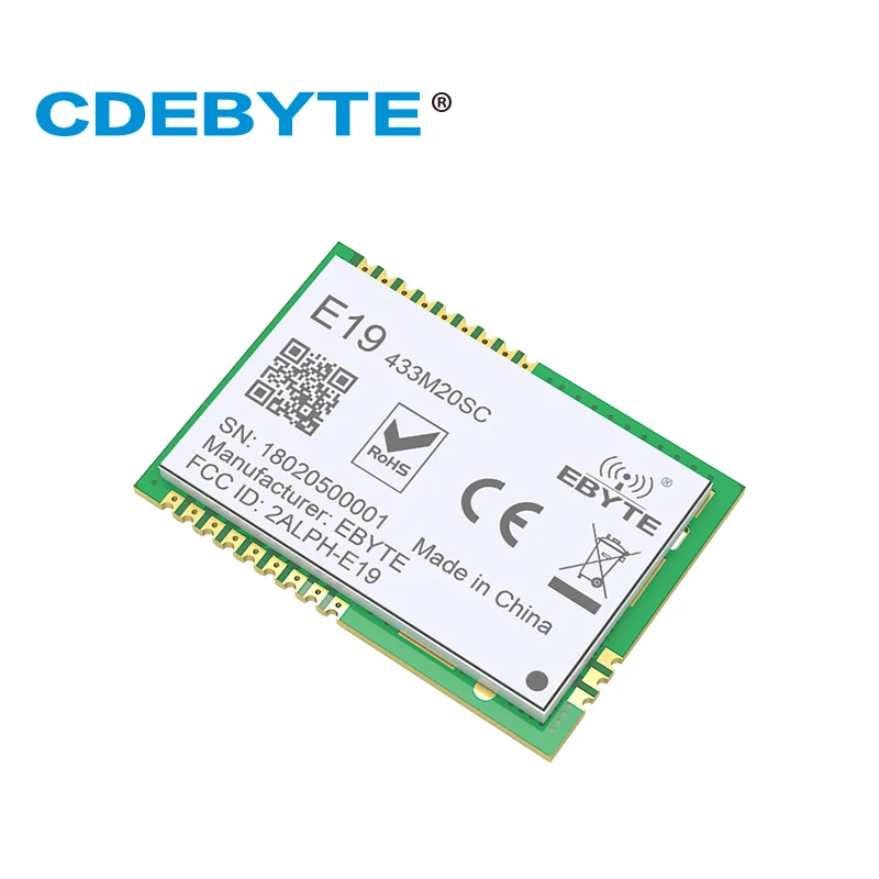 E19 (433M20SC) lora Дальний диапазон SX1278 433 МГц 100 мВт штамп антенна отверстия IOT uhf