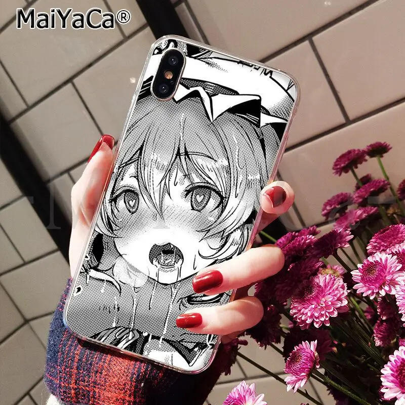 MaiYaCa аниме девушка мультфильм Япония Coque Оболочка Чехол для телефона для Apple iPhone 8 7 6 6S Plus X XS MAX 5 5S SE XR Чехол для мобильного телефона - Цвет: A6