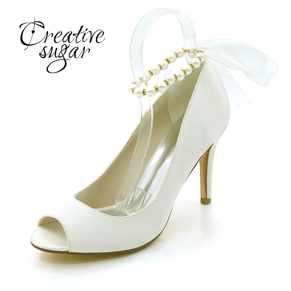 satin tie shoes