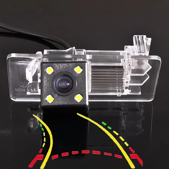 

170D Intelligent Dynamic Trajectory Tracks Car Rear View Parking Assistance Camera For Skoda Yeti Fabia Superb Octavia Spaceback