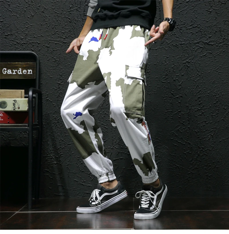  High Street Trousers Men Streetwear Pantalon Hombre Fashion   (9)