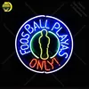 Foosball Playas Only NEON SIGN REAL GLASS Tubes BEER BAR PUB Sign LIGHT SIGN STORE DISPLAY ADVERTISING LIGHTS lamp for sale