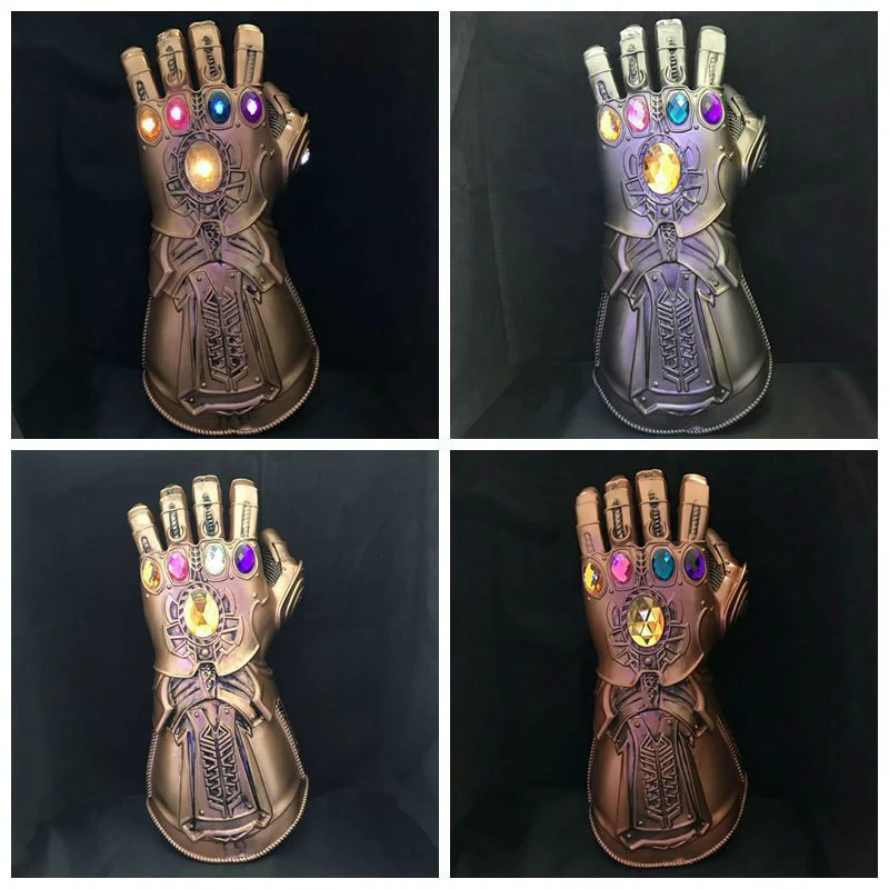 Аниме косплей для бесконечной войны фильм мстители перчатка Thanos Gems Be Light vestidos
