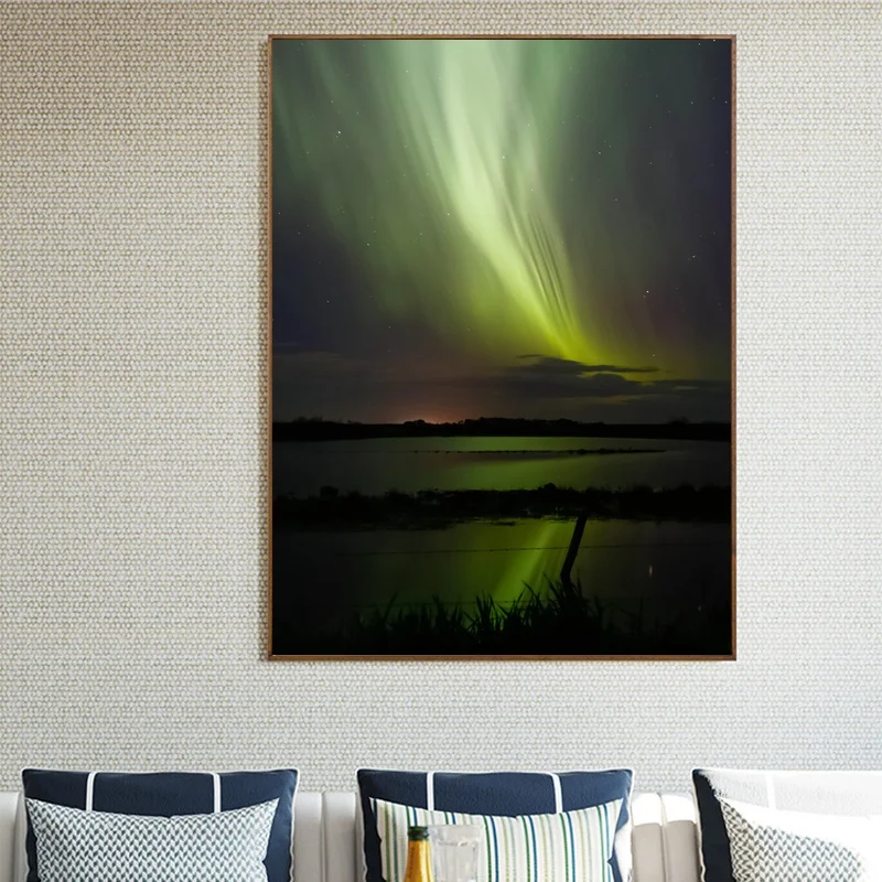 Настенный декор Aurora Lights пейзаж холст постеры для гостиной | Дом и сад