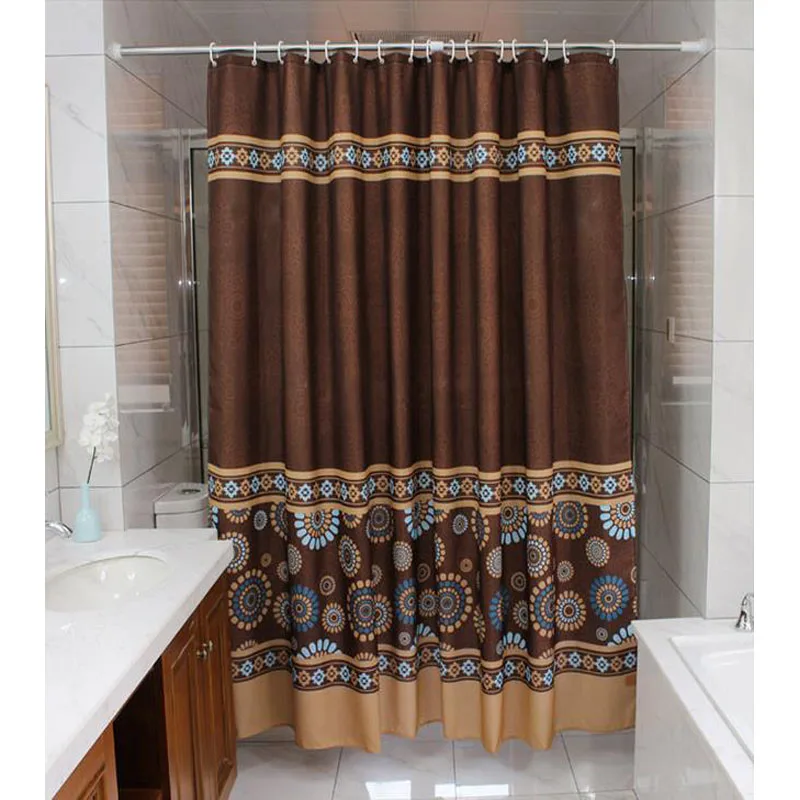 Europe shower curtain Polyester Eco Friendly shower curtains Floral