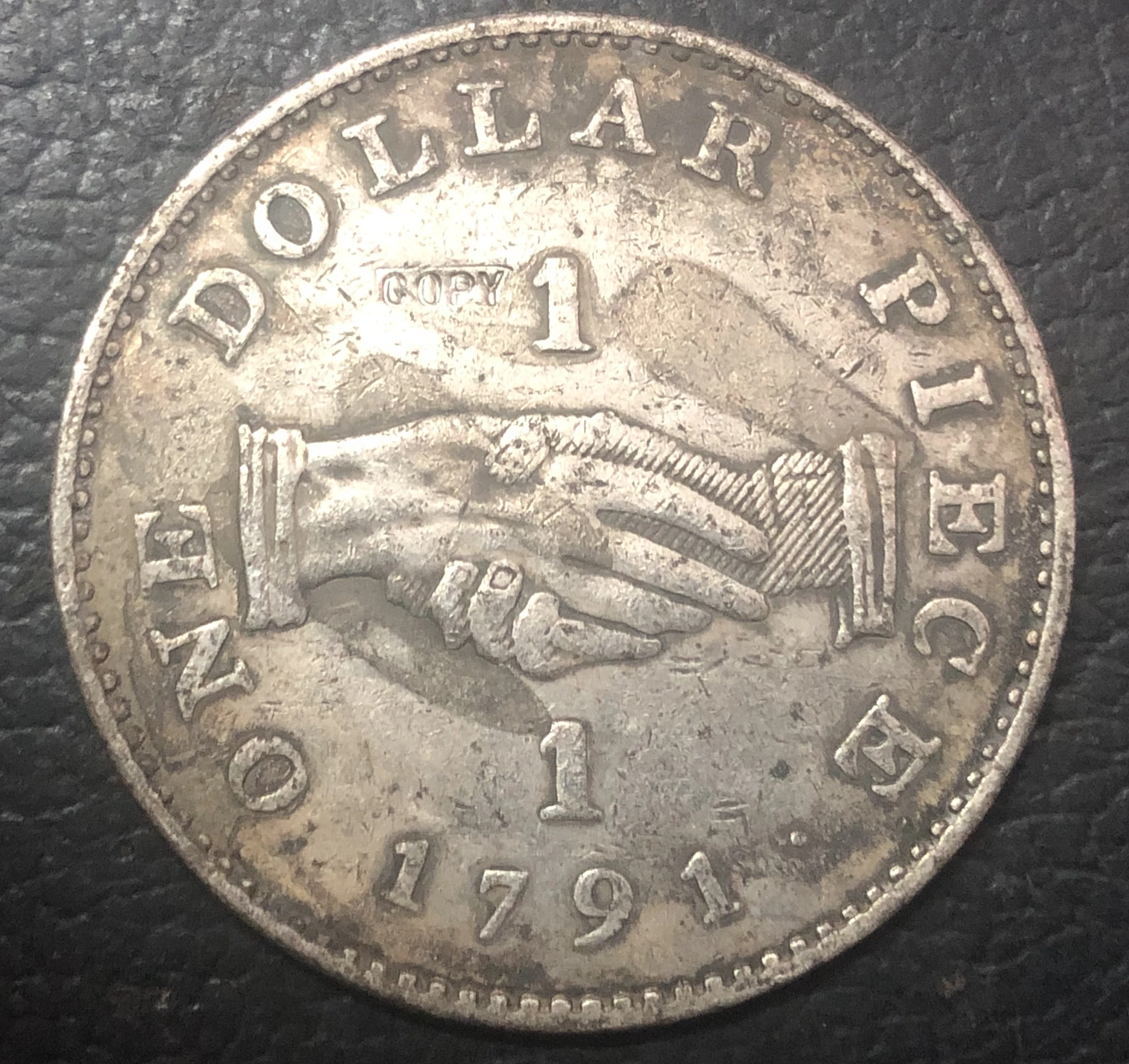 1791 Sierra Leone 1 Dollar Sierra Leone Company Type 1 Silver Plated 