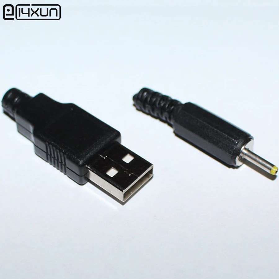 2 pares macho + 2,5x0,7mm DC Power Plug Charger jack DIY conector para Pipo Pro 3G Ampe Deluxe Sanei N10 NABI ect|male power connector| connector diymale dc power connector -