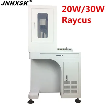 

JNHXSK 20W/30W 110x110/150x150/200x200mm cabinet fiber laser marking machine Raycus laser source for stainless steel CNC CO2