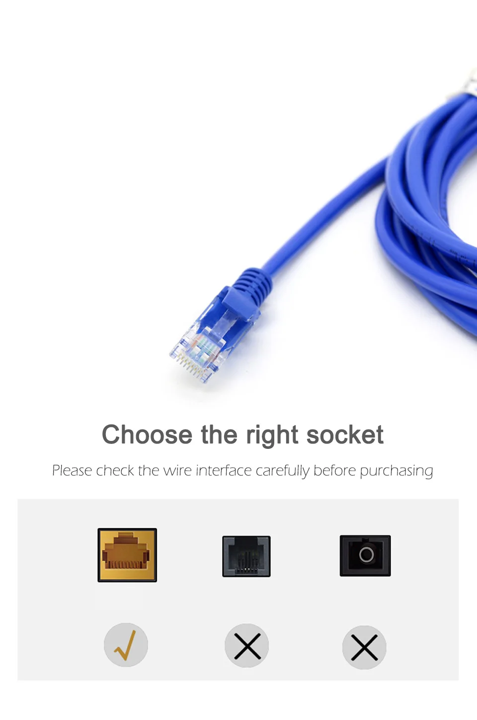 Ethernet Cable Cat5e Lan Cable Networking UTP CAT5 RJ45 Network Patch Cord 1m 2m 3m 5m 10m 15m For PS2 PC Computer Router (2)