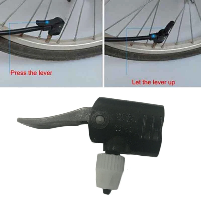 Buy Bike Pump Nozzle Hose Adapter Dual Head Pumping