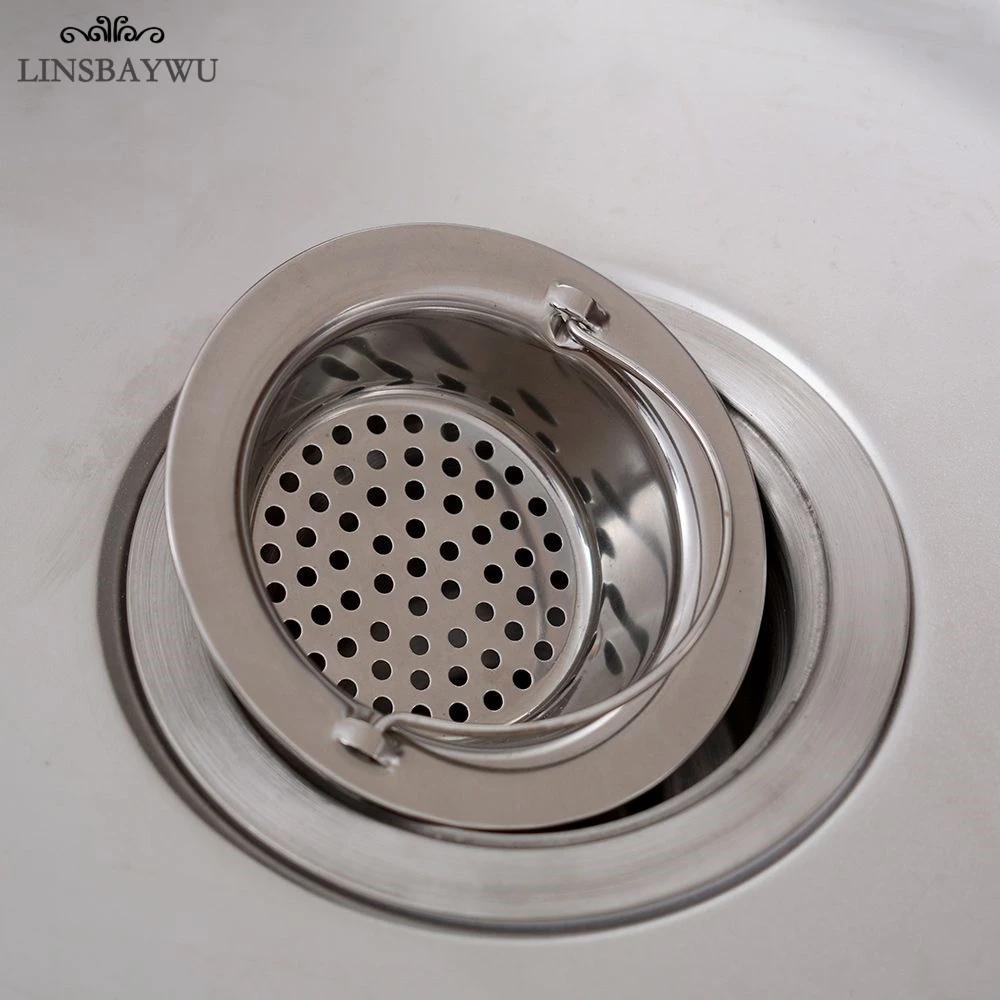 

LINSBAYWU New Eco-friendly Kitchen Sink Drain Sink Filters Stainless Steel Anti-clogging Mesh Strainer Kitchen Bathroom Supplies