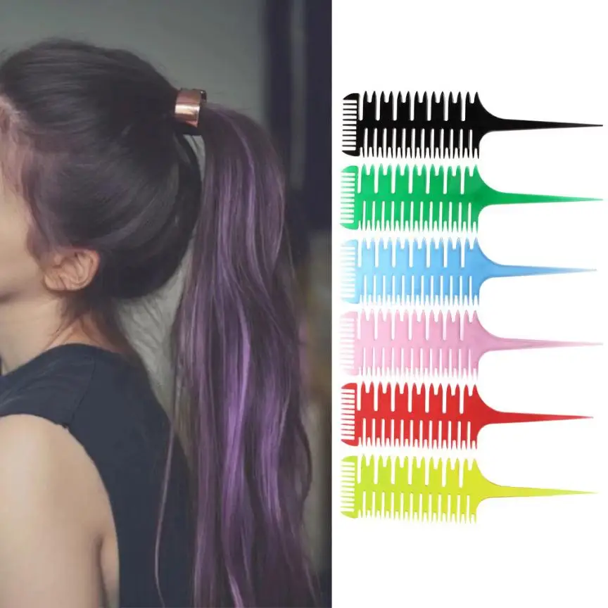 

Amazing Style Beauty Salon Barber Hair Comb With Fish Tail Bone Shape Comb Dyeing Tool F24X15