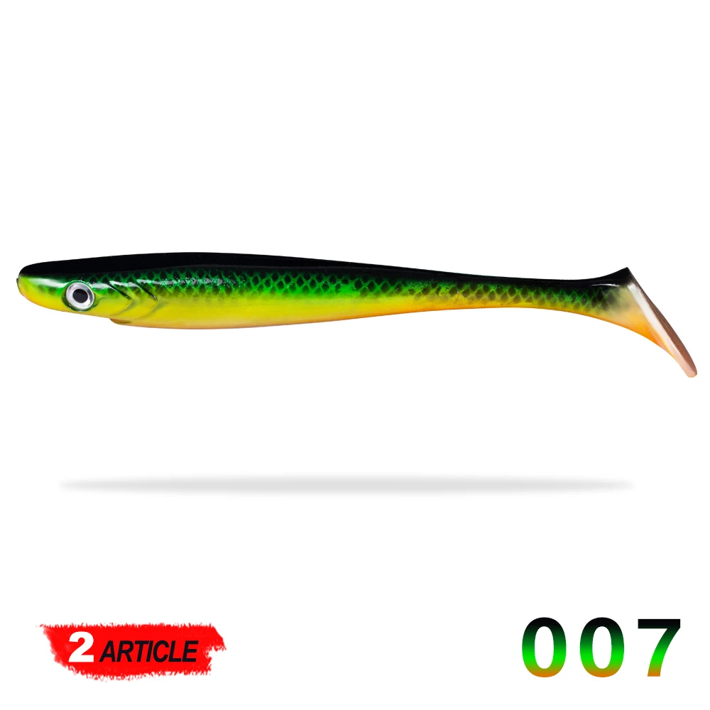 Hunthouse 2 шт./лот pro Щука приманка 20 см 50 г Краска Печать приманка весло хвост shad силиконовый souple leurre натуральный мускусный