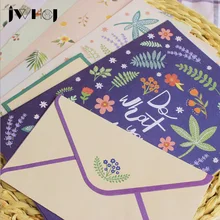 JWHCJ 6 set=(24 sheet letter paper+12 pcs envelopes) Finely flower animal Letter pad Set/set writing paper Office&School Supplie