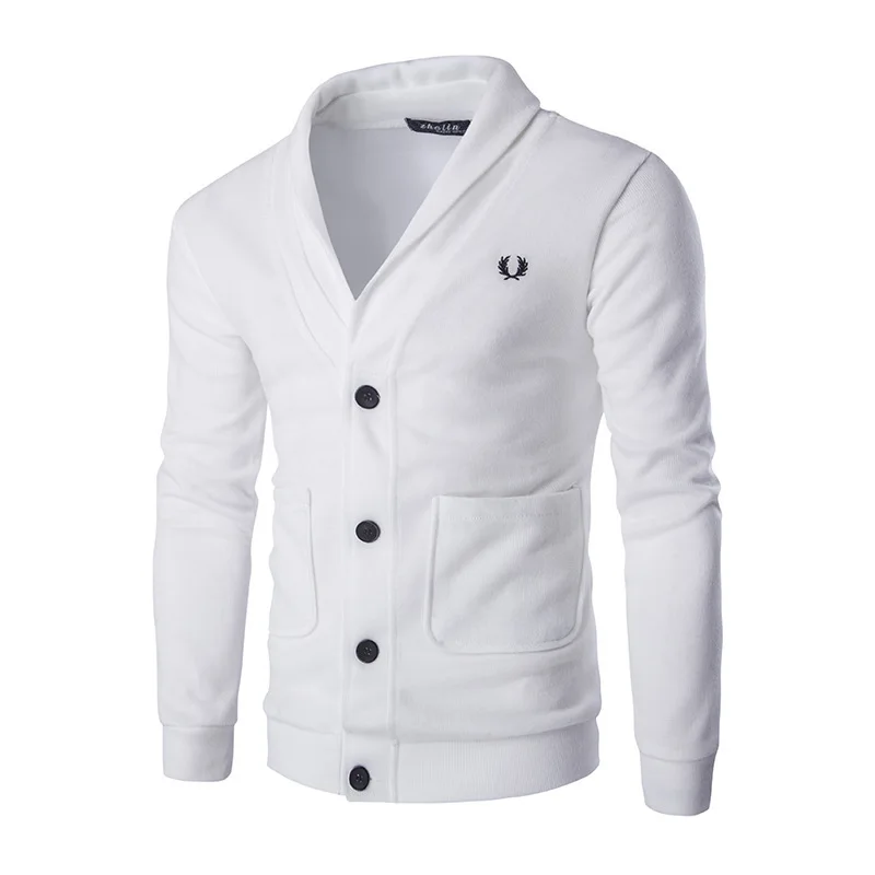 Promoción de Hombres De La Chaqueta De Punto Blanco