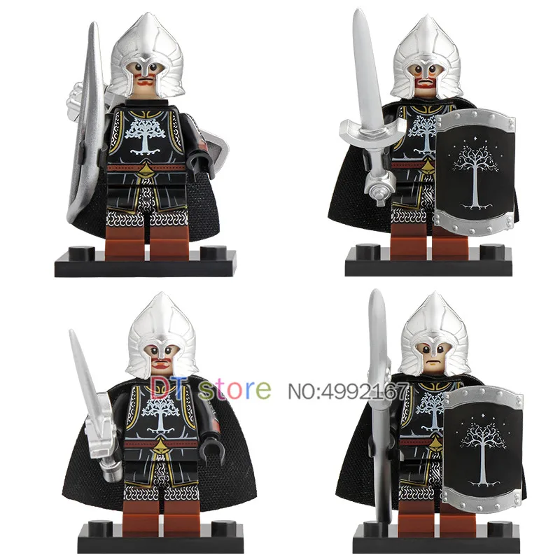 Model Building Blocks 20pcs/lot The Lord Of The Rings Legoings Gravity Armor Sword Infantry The Archer Captain Building Blocks Toys Children Kt1014 Always Buy Good