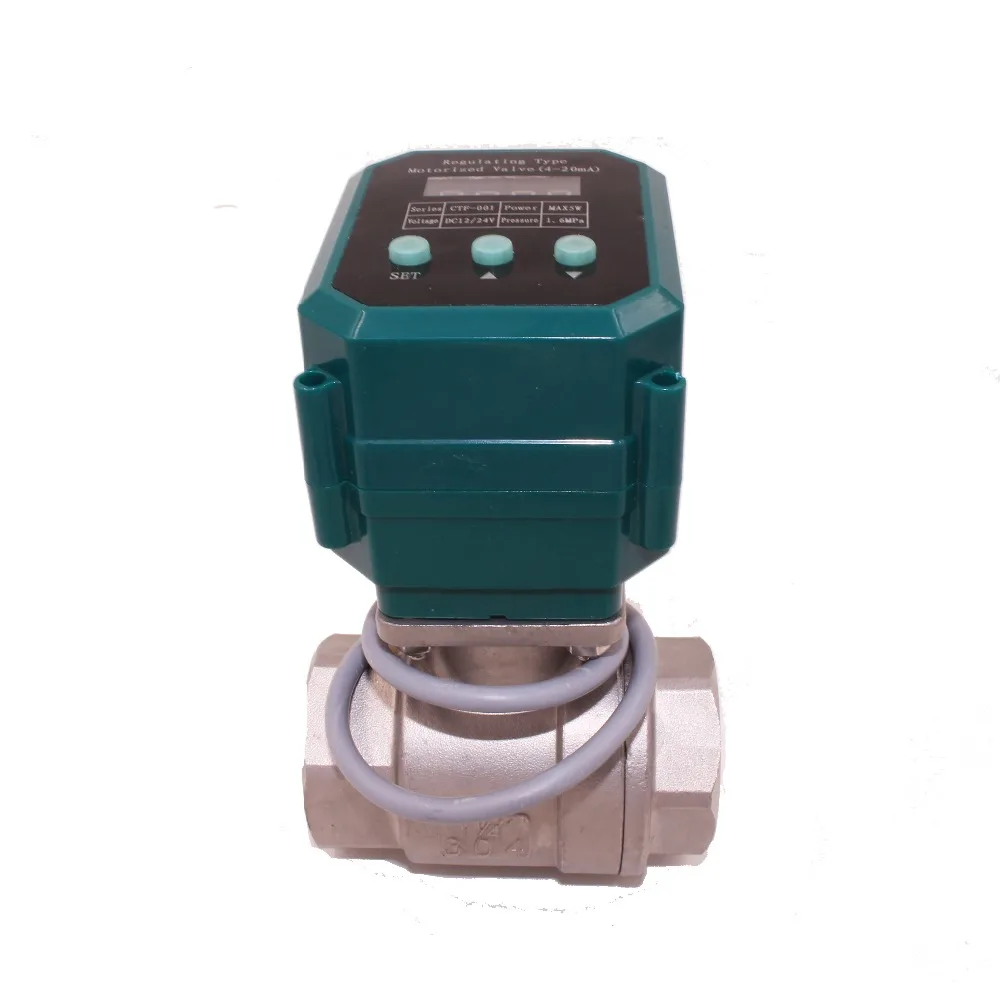 

CTF-001 0-10V/4-20ma stainless steel motorized modulating automatic water control ball valve