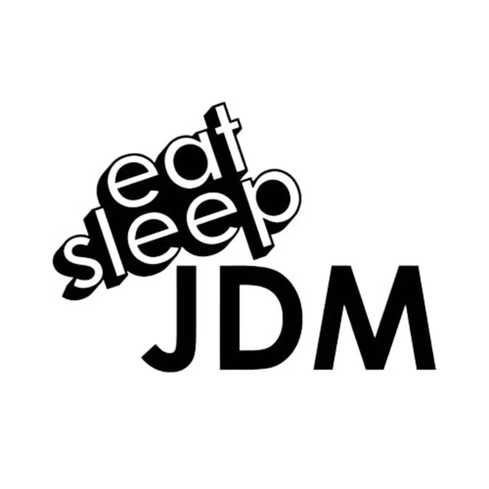 

Eat Sleep Jdm Logo Vinyl Applique Sticker Japan Imported Car Tuner Interesting Packaging Accessories