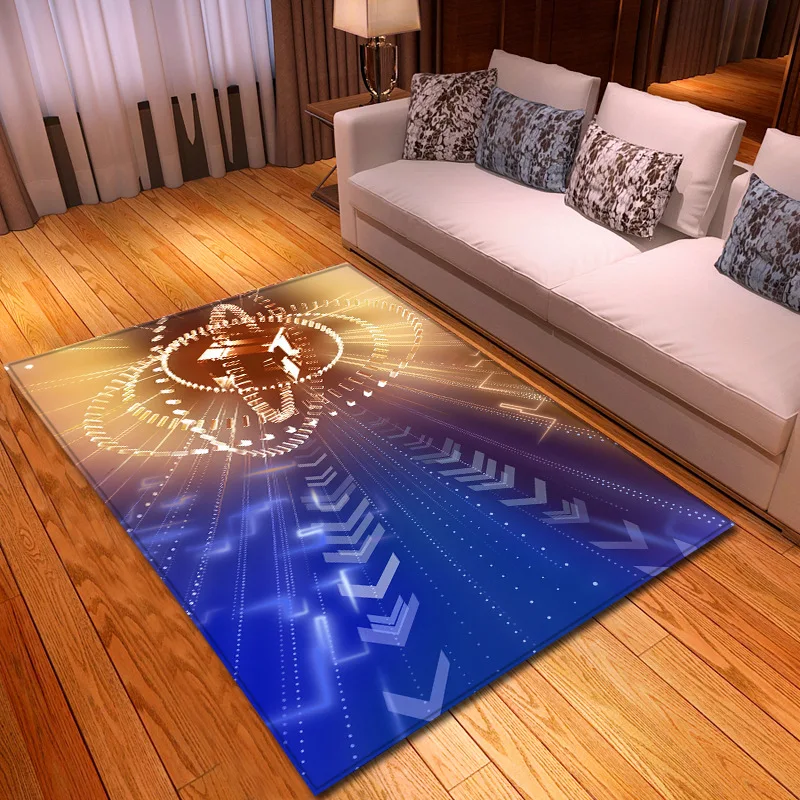 Modern Colorful Bedroom Area Rugs Kids Room Play Mats Flannel Memory Foam Rug Big Size Carpets for Living Home Decor Carpet | Дом и сад