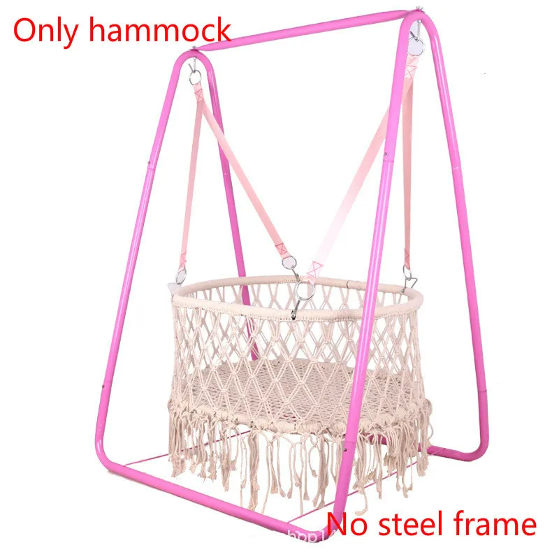Nordic Style Handmade Round White Hammock Outdoor Furniture