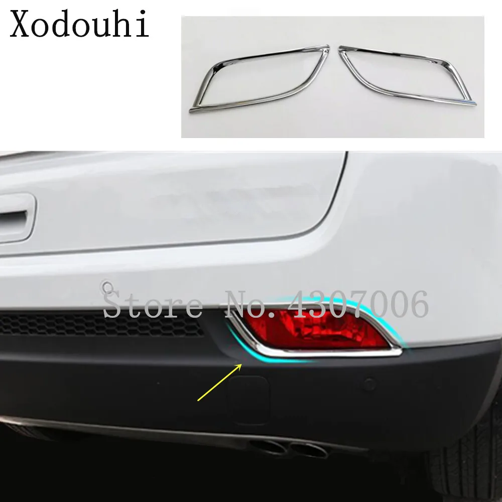 Car Body Styling Chrome Rear Tail Fog Cover Light Frame Lamp Side Molding Trim 2pcs For Jeep Compass 2017 2018 2019 2020 2021 | Автомобили