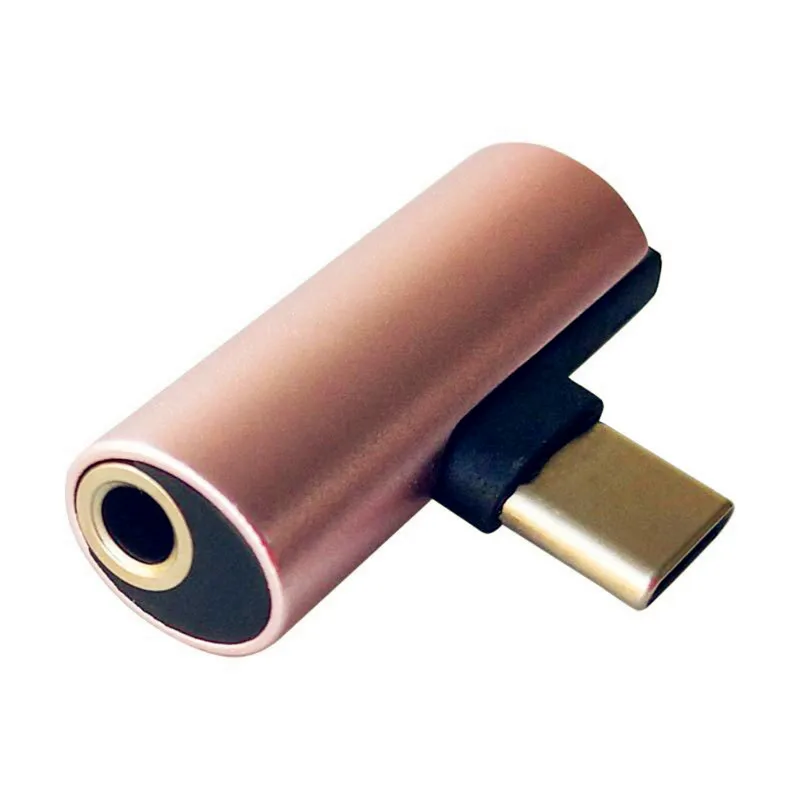 

New Arrival 2 In 1Type-C 3.5mm Headphone Dual Adapter AUX Splitter Charger Earphone AUX Cable Adapter for Huawei for XiaoMi