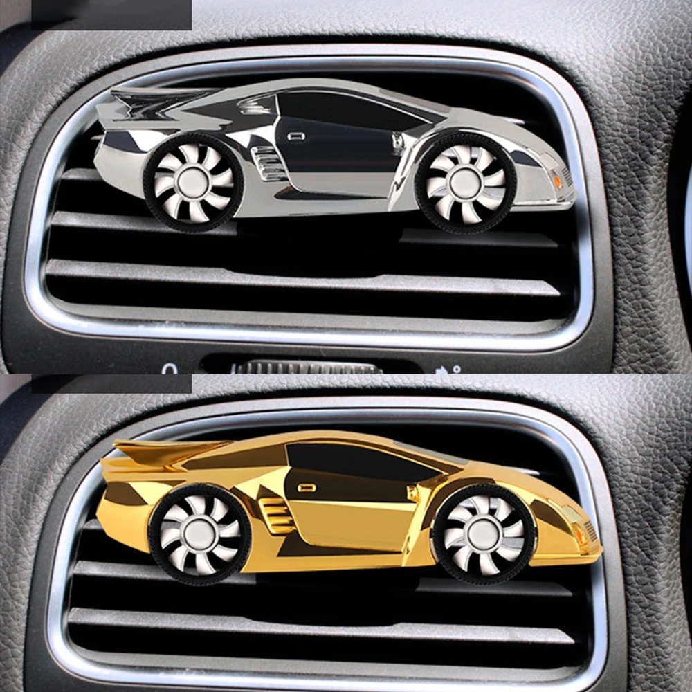 

Car Perfume Clip Auto Model Alloy Air Conditioning Outlet Freshener Fragrance Flavoring Smell Decoration Diffuser Accessories