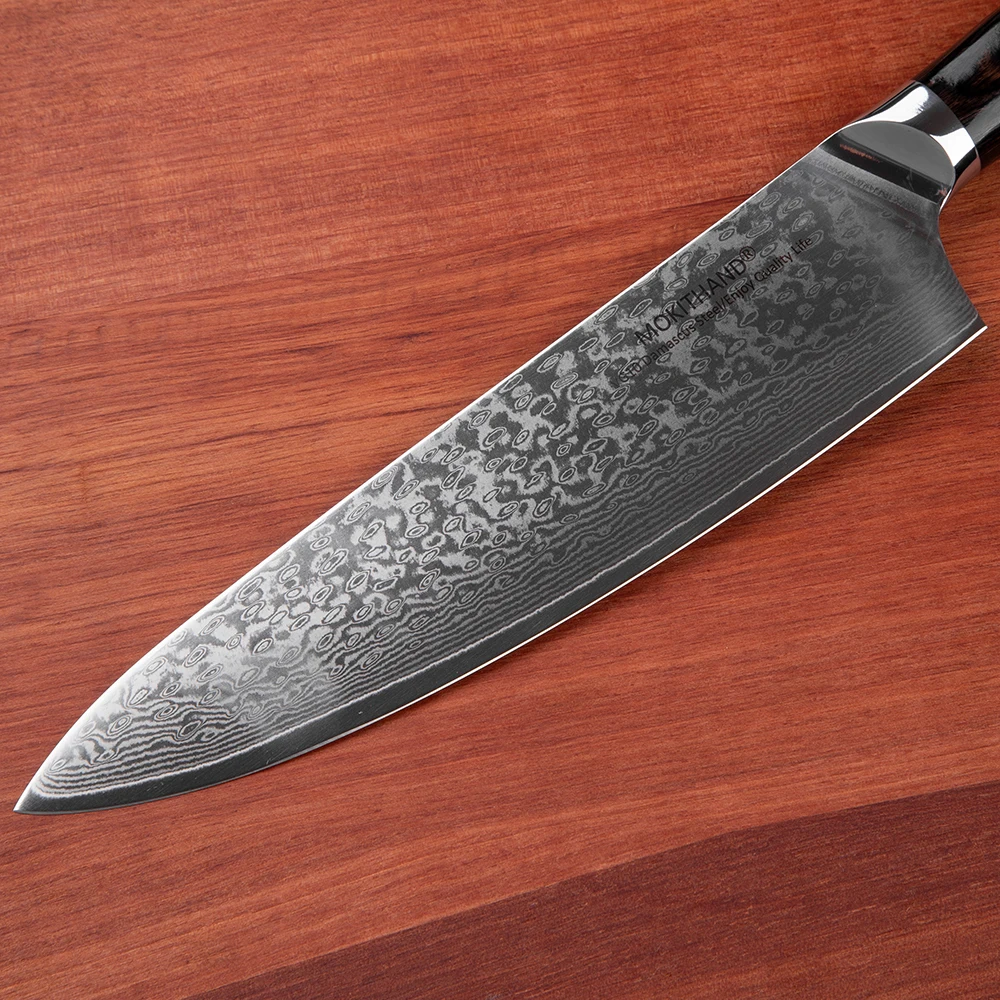 Mokithand 8 inch Damascus Chef Knives Sharp VG10 Japanese 67 layer Kitchen Knife Professional Japan Knife with Pakka Handle