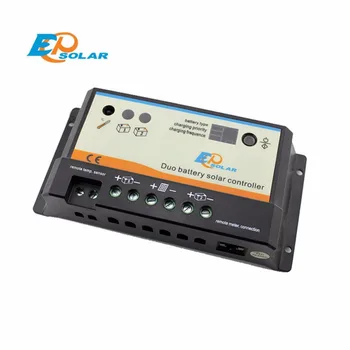 

EPsolar 10A 20A 12V 24V PWM EPIPDB-COM Dual Duo Two Battery epsolar Solar Charge Controller Regulators Auto Optional Accessories