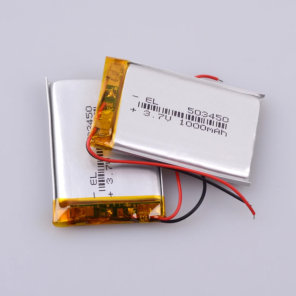 Полимерная литиевая аккумуляторная батарея 1000 mAh литий ионная Lipo 3 7 V 503450 053450 для
