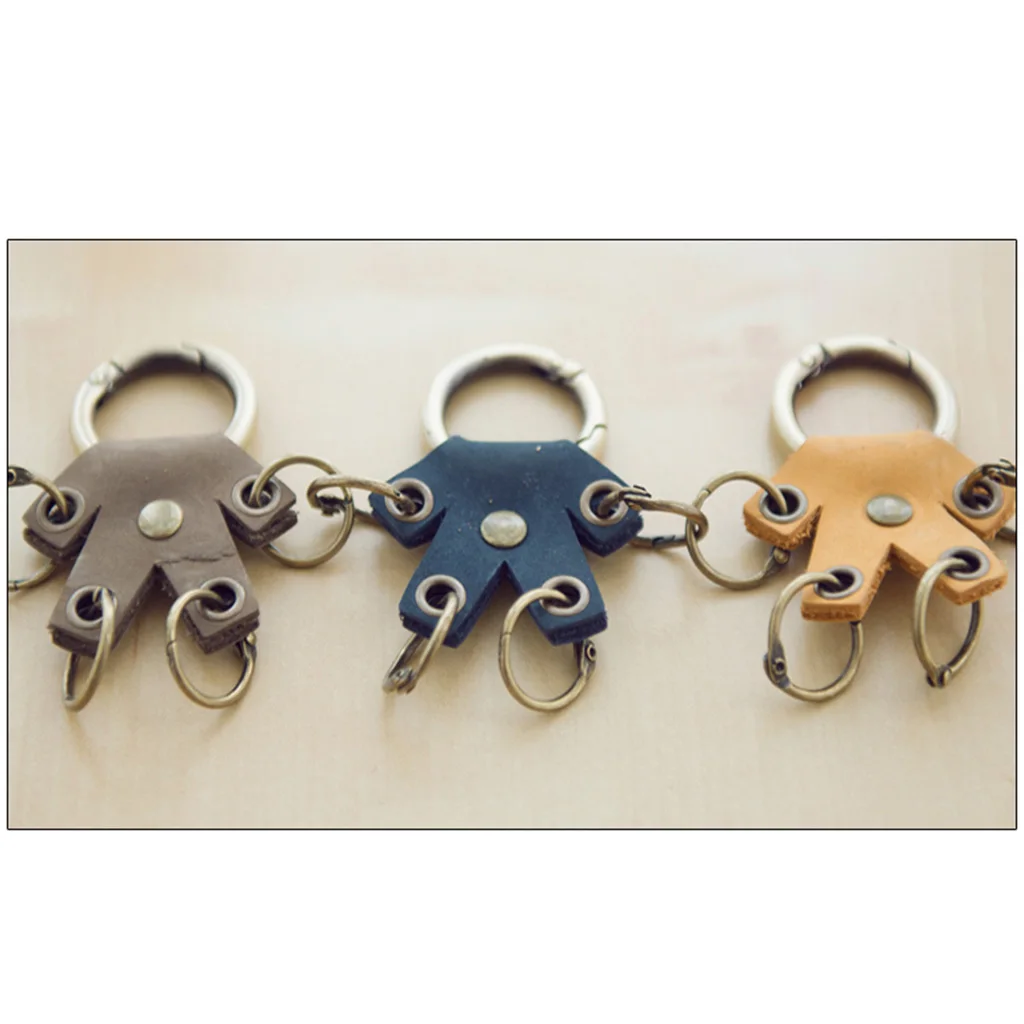 Keyring Key Chain Clear Acrylic Leather Craft Pattern Stencil Template DIY Craft