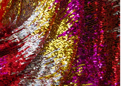 PPCrafts 18 мм большой градиент блёстки ткань Тыква Семена блеск блесток волшебная ткань для diy - Цвет: 50X130CM