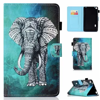 

PU Leather Case For Huawei MediaPad T3 7.0 BG2-W09 Cover Fundas Tablet Fashion Painted Skin Flip Stand Shell