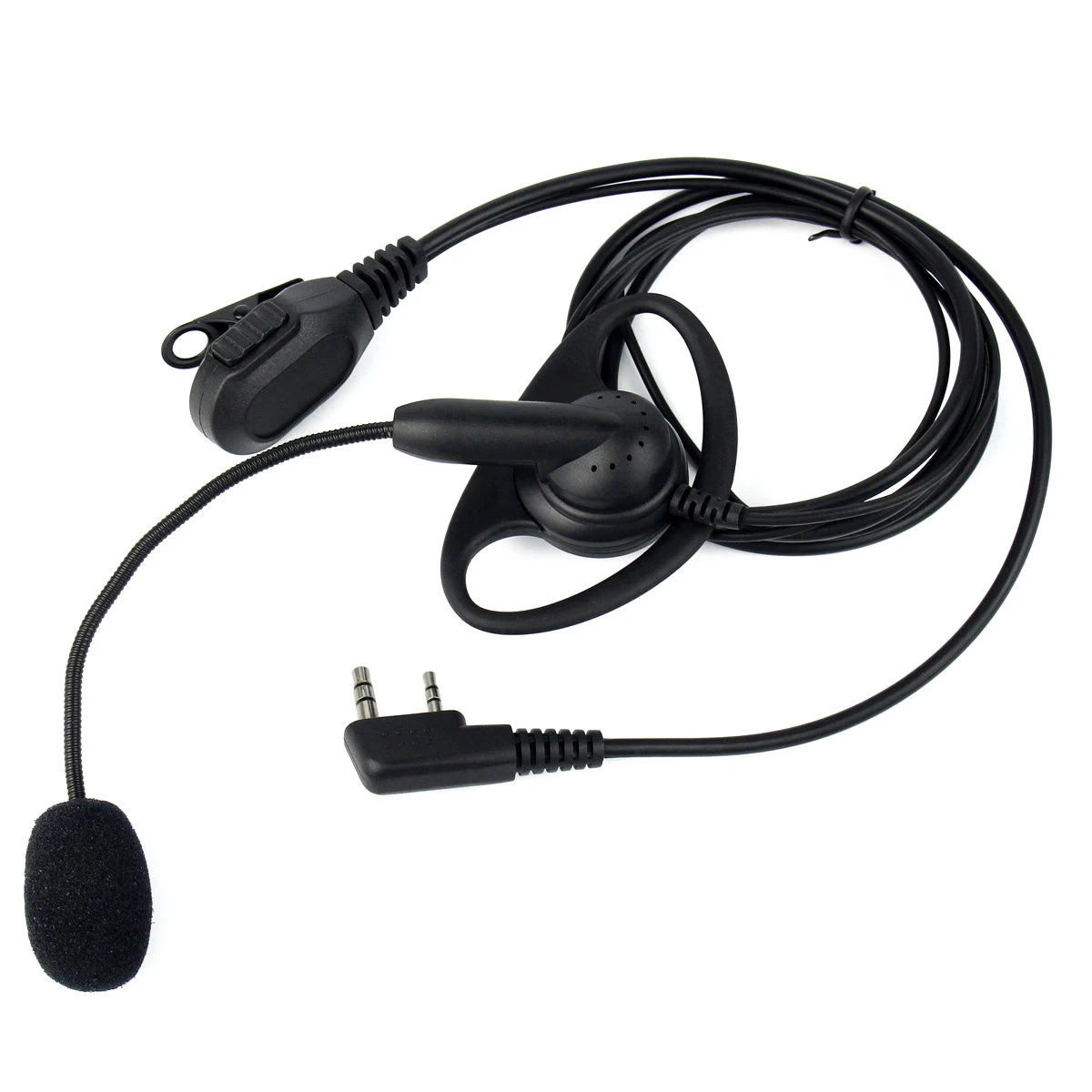 

SCLS New Details of the for BAOFENG K-enwood UV5R Retevis TYT 2-WAY RADIO D-PTT Headset Headphone w/ boom microphone