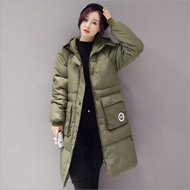 Cheap 2016 New Pattern Winter Clothes Long Fund Down Cotton Woman Korean Code Even Hat Slim Cotton-padded Loose woman parka 850