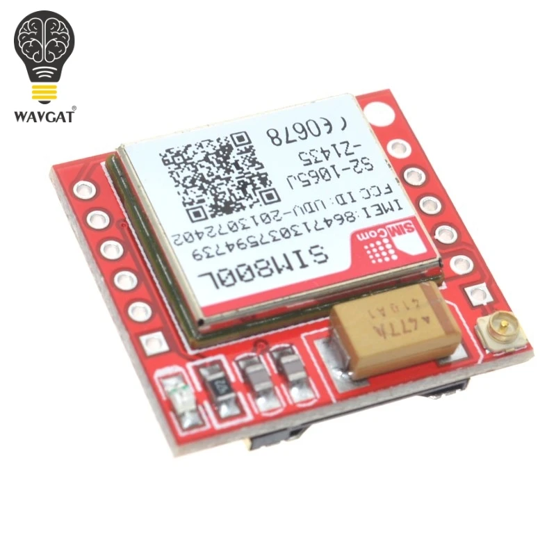 WAVGAT самый маленький SIM800L GPRS GSM модуль карта MicroSIM Core BOard Quad-band ttl последовательный порт