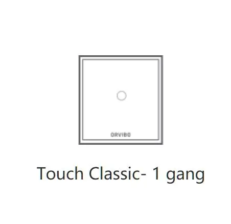 Orvibo умные переключатели-ZigBee беспроводные переключатели управления сенсорный Классический смарт-переключатель приложение HomeMate поддерживается - Цвет: Switch 1gang(N)