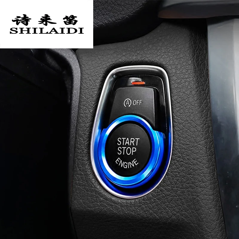 Car Styling Key Start Button Decorative Frame Interior Covers stickers Trim For BMW 1/2/3 series F20 F21 F30 X1 F48 Accessories Car Styling Key Start Button Decorative Frame Interior Covers stickers Trim For BMW 1/2/3 series F20 F21 F30 X1 F48 Accessories