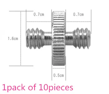 1 упаковка из 10 шт внутренних и внешних винтов 1/4-1/4 1/4-3/8 аксессуары для фотостудии мульти-Стандартные винты адаптера - Цвет: 14-14