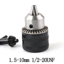 Металлический устойчивый с ключом сверлильный патрон шлифовальный сверлильный патрон 1,5-13 мм M12* 1,25/1,5-13 мм резьба 3/8-24UNF/1,5-10 мм резьба 1/2-20UNF