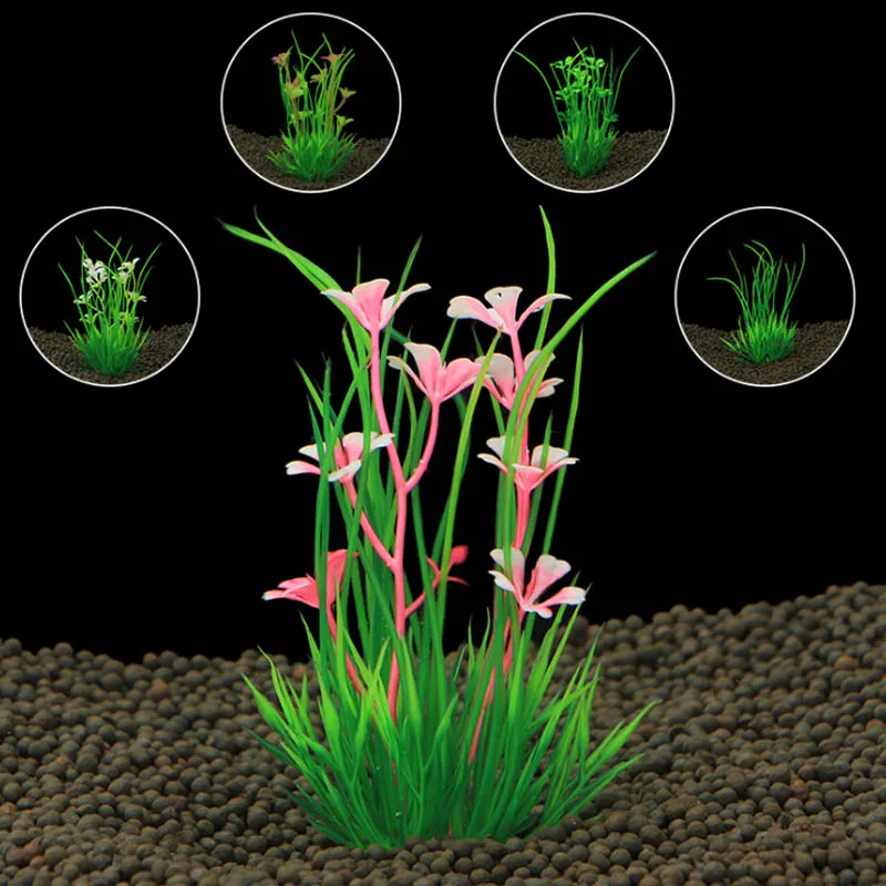

Plastic Artificial Aquarium Plants Fish Tank Aquatic Water Leaves Acuario Big Size Simulated Plants Aquarium Decoration Art Gift
