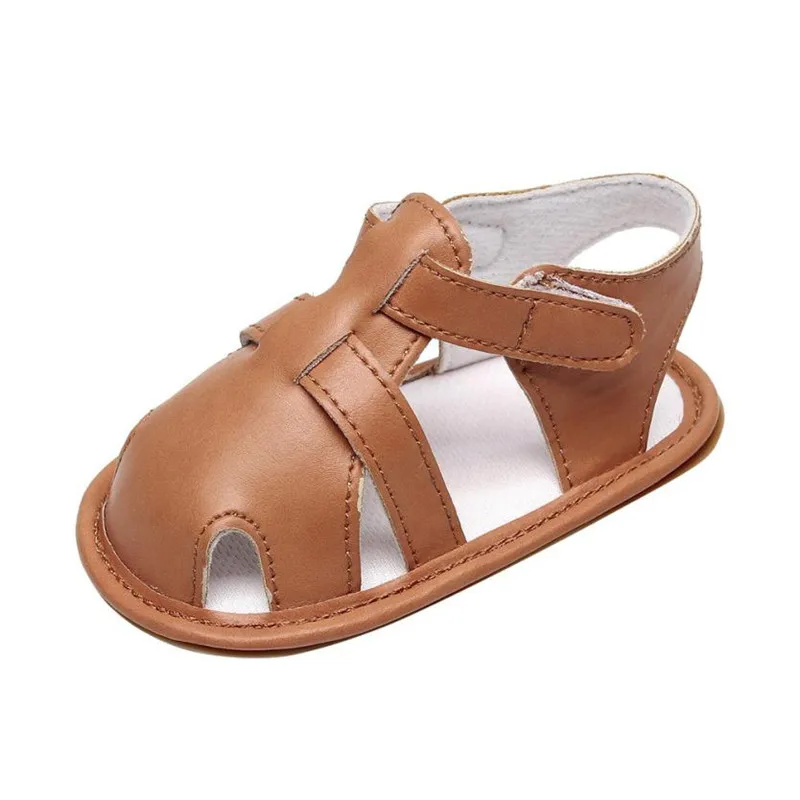 

Infant Baby Boys Girls Leather Roman Sole Shoes Summer Sandals First Walkers Fashion Hook & Loop 2018 S3APR25