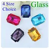 Rectangle Shape Glass Rhinestones With Claw Sew On Crystal Stone Strass Diamond Metal Base Buckle For Clothes ► Photo 2/6