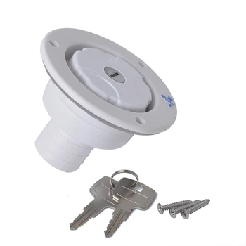 

1PC Gravity Water Inlet Dish Cover Fill With Lock For Ship Engineering Vehicle Car RV Camper Trailer Lock