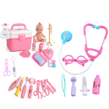 

disney Mickey Doctor Toys Play Set Sound and light with original box Doctor Clothing Classic Simulation Medicine toys 22 pcs/lot