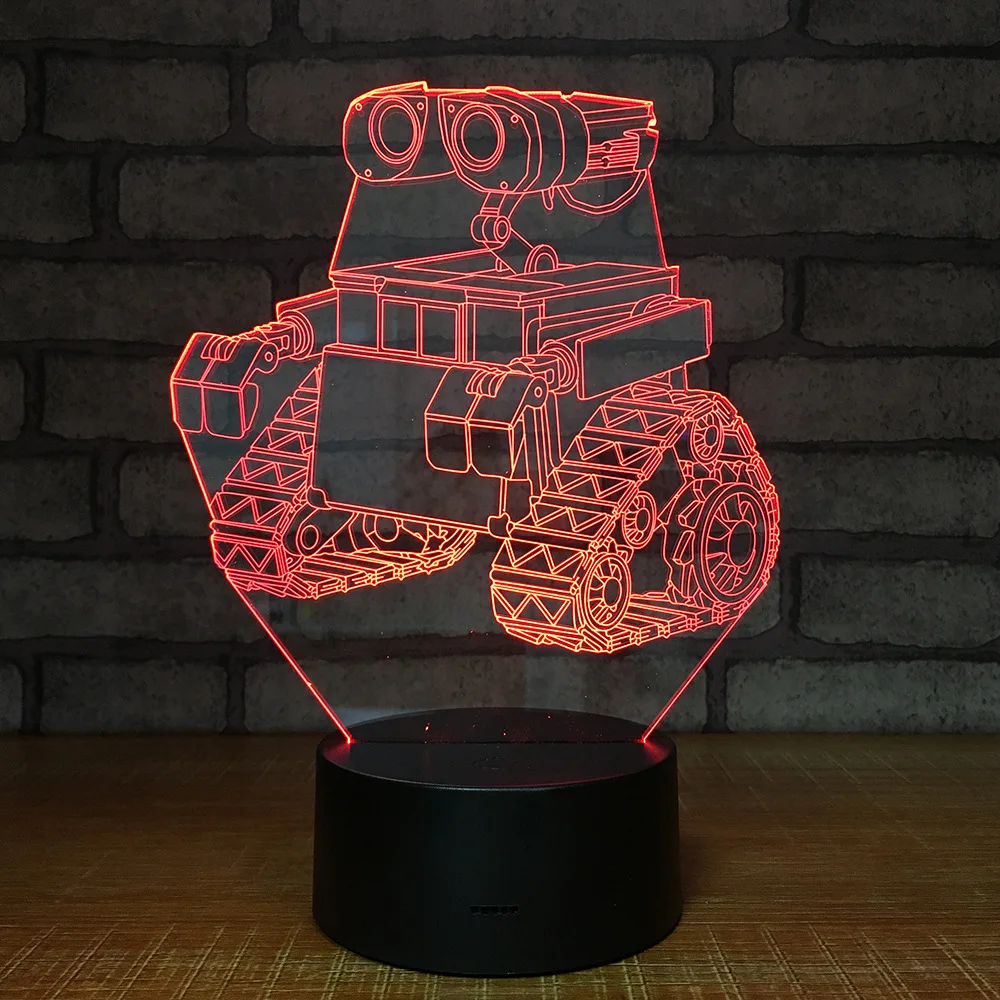 

Cartoon Tractor Creative Hot Selling Led 3d Night Lights Home Decoration Colorful Remote Control Touch Led Usb 3d Lamp Dropship