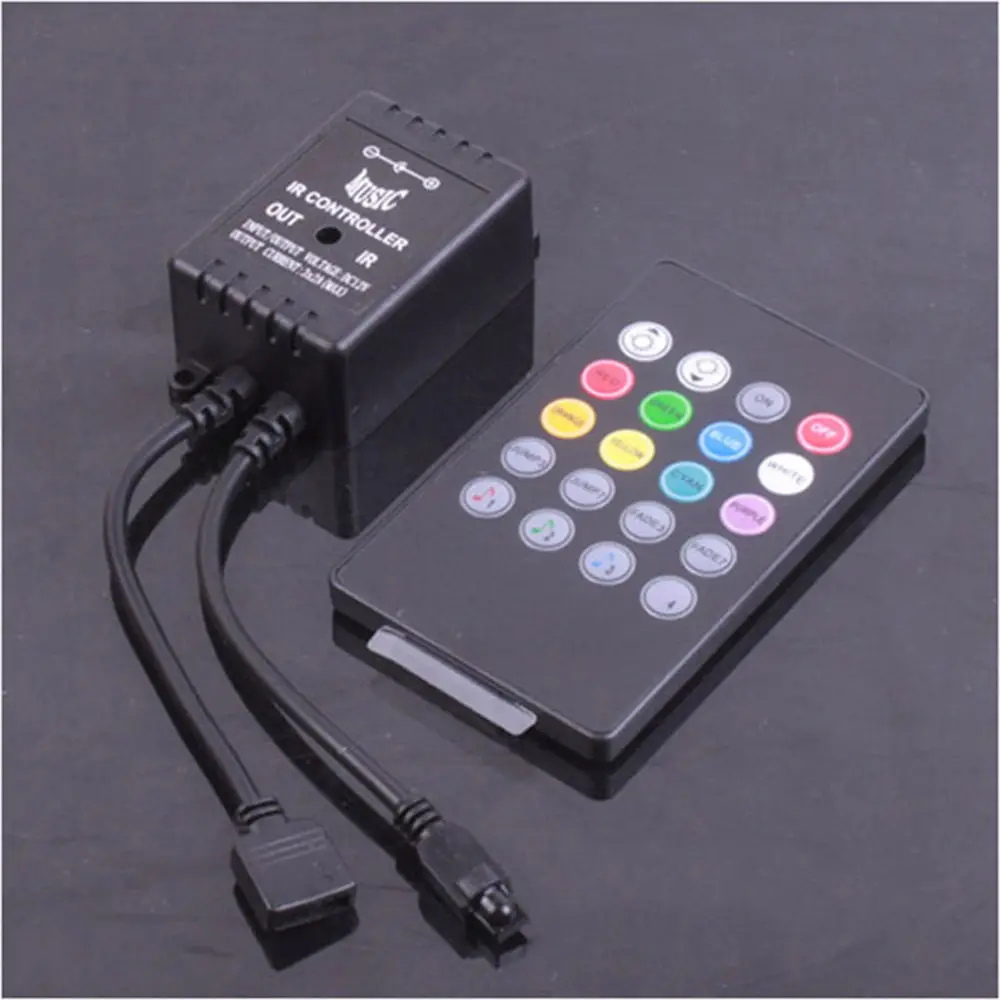 20 Key IR Sound Sensor Music Remote Controller for RGB 5050 3528 LED